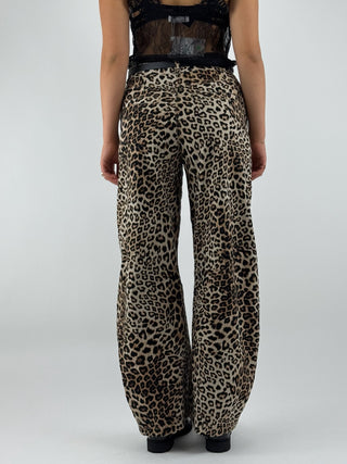 Pantalone animalier a ovetto - W25P537