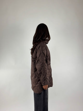 Piumino midi con impunture - KCT-R010