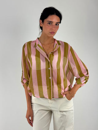 Camicia fantasia riga - CVS-Q422