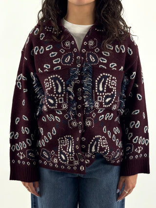 Cardigan paisley - W6HMG86A400