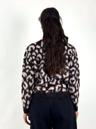 Cardigan jacquard animalier - 7AC7210
