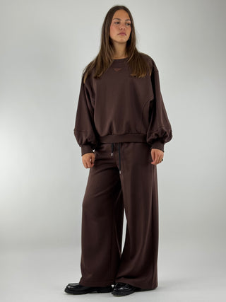 Felpa girocollo con polsini - TF0821