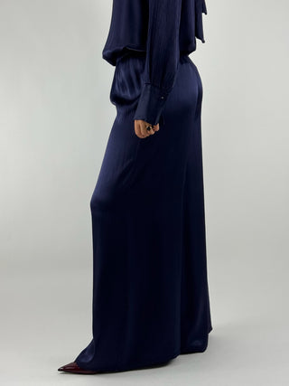 Pantalone a palazzo con elastico - PWG-P029