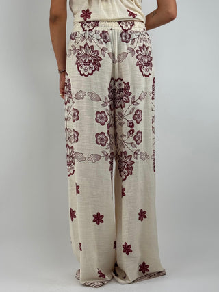 Pantalone palazzo fantasia - 39514