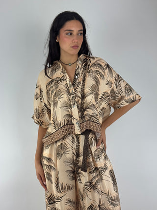 Camicia fantasia foglie - PP402T402F