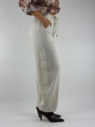 Pantalone stellina Lino - 60354P
