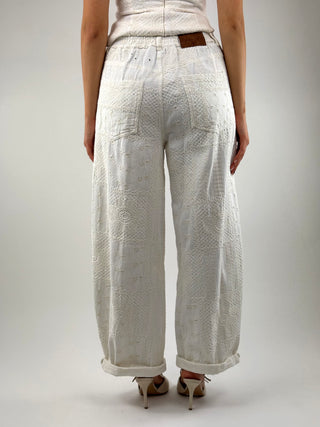 Pantalone ricamato- V02A0185