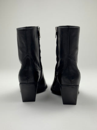 Texano pelle, tacco 7 cm - STTX200VIT