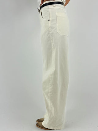 Pantalone baloon con cintura - W26P231