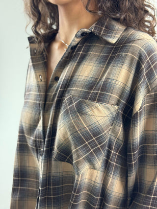 Camicia over fantasia quadro - Y1208B48
