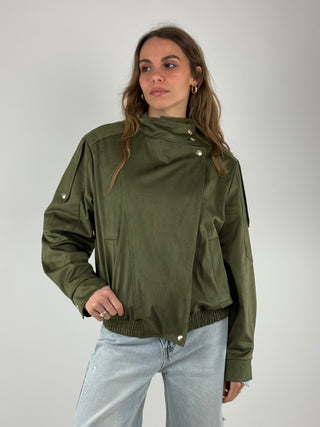 Bomber scamosciato - 126065L