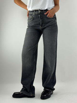 Jeans vita alta gamba dritta - DF5064