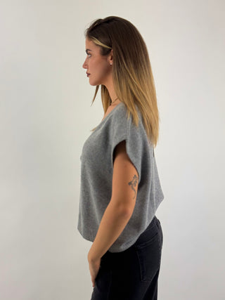 Gilet arricciato - D82449AI26