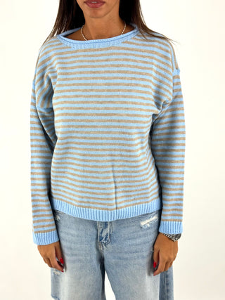 Maglia 2 colori a righe - 25866-AI26