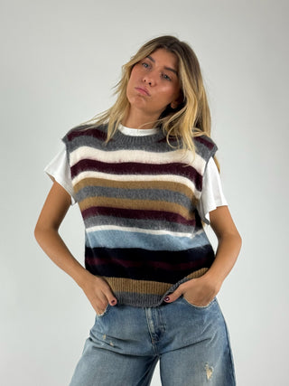 Gilet righe - 55137F