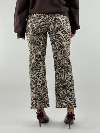 Pantalone zampa fantasia - W25P176