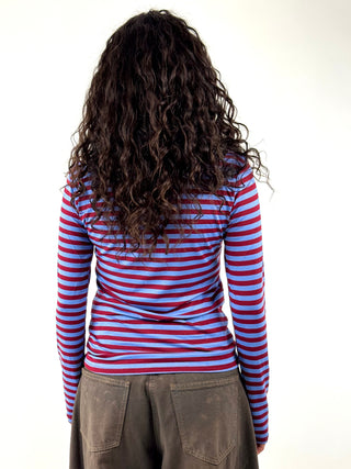 Maglia serafino rigato - MXT-R195