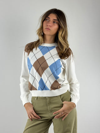 Maglia rombi - P6HMJ03A418