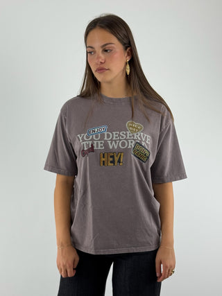 T-shirt stampa marmorizzata - 219M