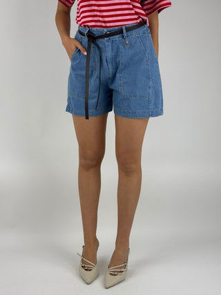 Short denim stellina - 60590PN