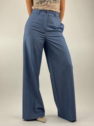 Pantalone palazzo con elastico - 16467/4701FIAM