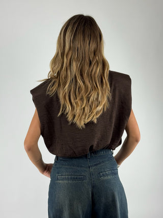 Gilet in maglia con strass - MFP-P075