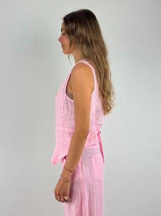 Gilet in lino - S26JJ00