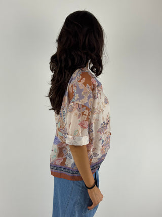 Camicia voile stampa - H169CP48A