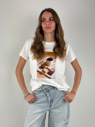 T-shirt caffè - RAB0441