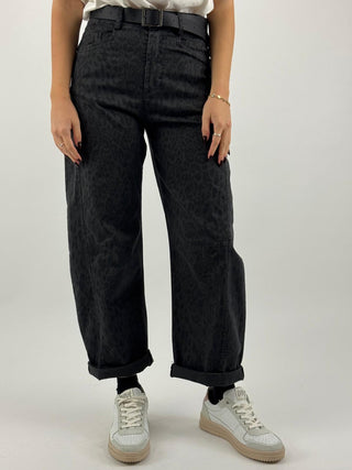 Pantalone barrel maculato - 61388P