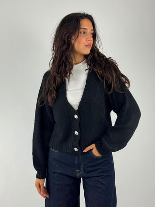 Cardigan bottoni gioiello - JIT-R027