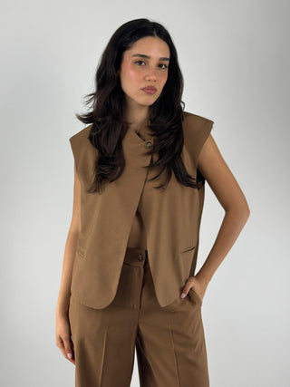 Gilet collo alla coreana - 26D4805