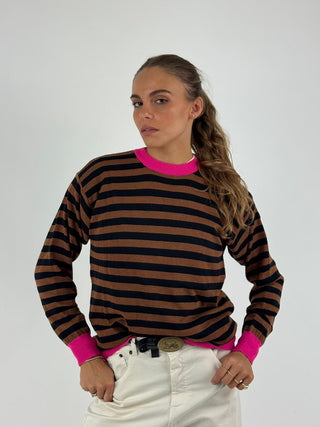 Maglia girocollo righe - MMA-R157