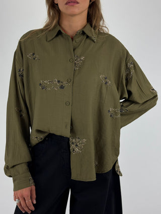 Camicia con ricami - W26C418