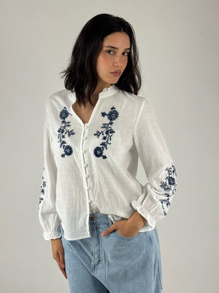 Camicia ricamata - D02N0934