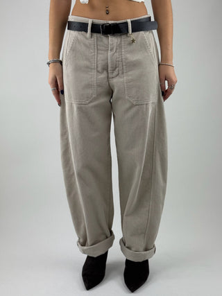 Pantalone stellina velluto - 59054P