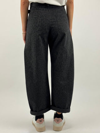 Pantalone barrel maculato - 61388P