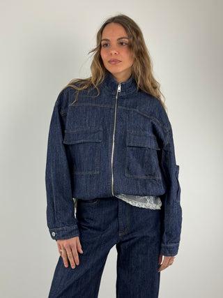 Bomber in denim - CP739