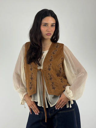 Gilet suede - LSS-Q025