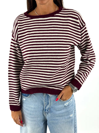 Maglia 2 colori a righe - 25866-AI26