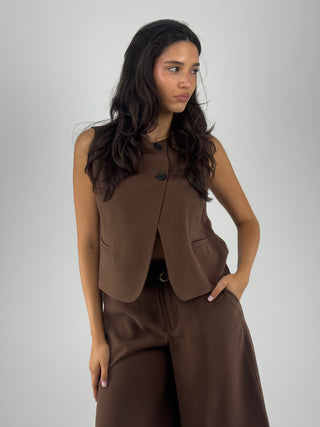 Gilet con bottoni - LMN-Q034
