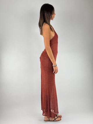 Abito Lurex Bronze Mermaid - AVS-Q051
