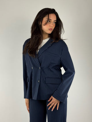 Giacca gessata doppio petto - 26B4076o