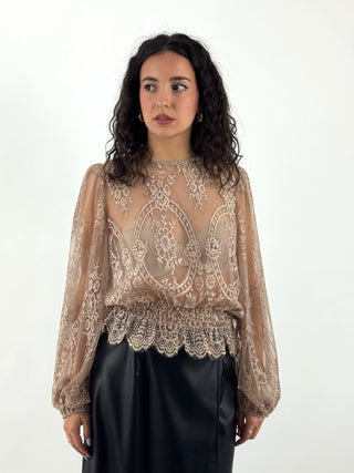 Camicia in pizzo - W26C210