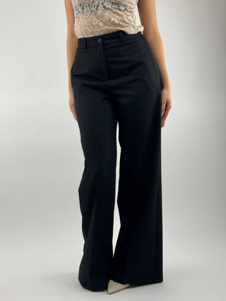 Pantalone a palazzo con elastico - 16467/4701UNI
