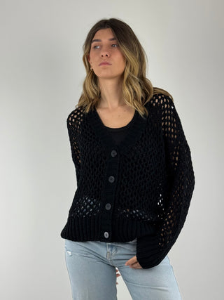 Cardigan traforato - L02O0086