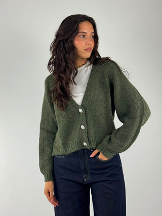 Cardigan bottoni gioiello - JIT-R027
