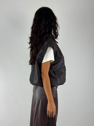 Gilet ecopelle - LVI-R011