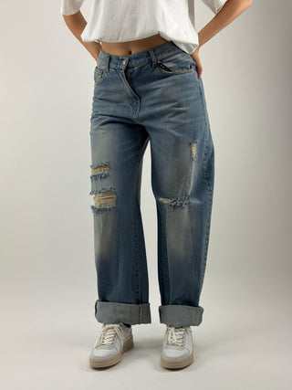 Jeans a gamba dritta - PLS-Q042