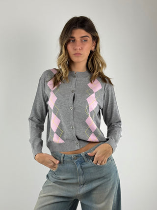 Cardigan rombi - 4AB4009